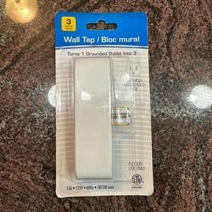 NWT outlet extender with 3 plugs